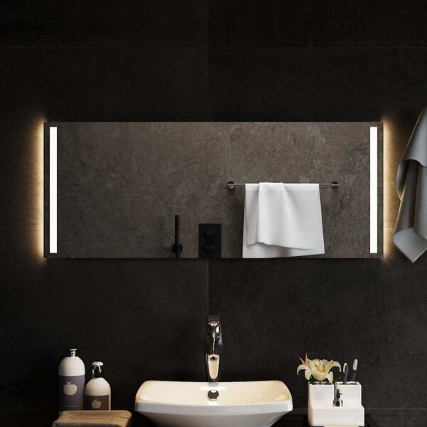 Koupelnové zrcadlo s LED osvětlením 100x40 cm 151753