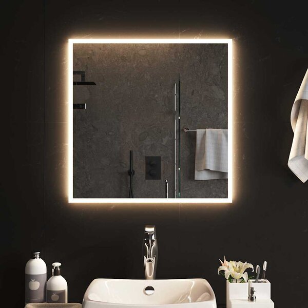 Koupelnové zrcadlo s LED osvětlením 60 x 60 cm 151759