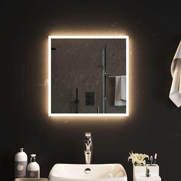 Koupelnové zrcadlo s LED osvětlením 50x50 cm 151758