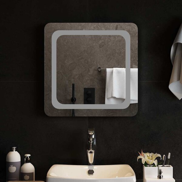 Koupelnové zrcadlo s LED osvětlením 50x50 cm 151777