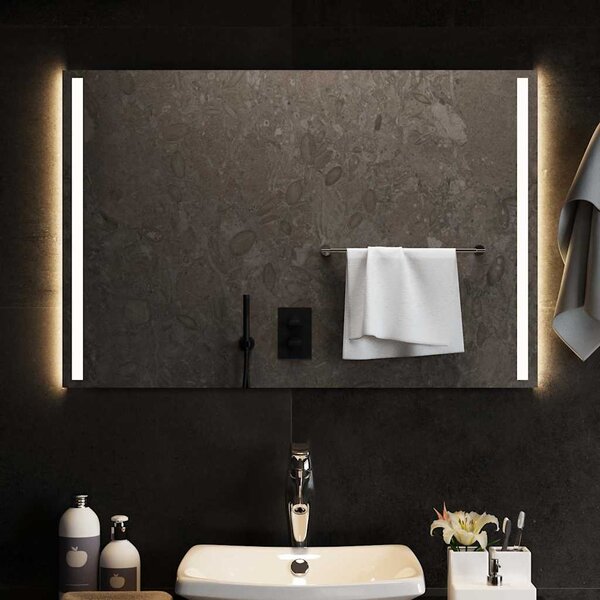 Koupelnové zrcadlo s LED osvětlením 90 x 60 cm 151752