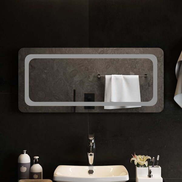Koupelnové zrcadlo s LED osvětlením 90x40 cm 151788