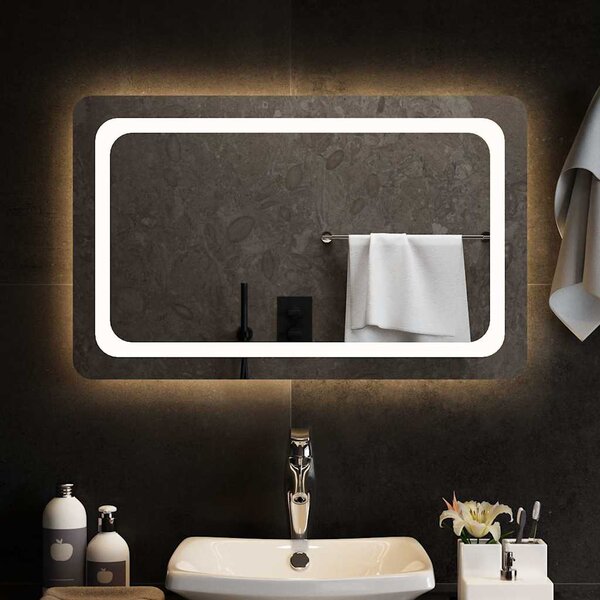 Koupelnové zrcadlo s LED osvětlením 80x50 cm 151786