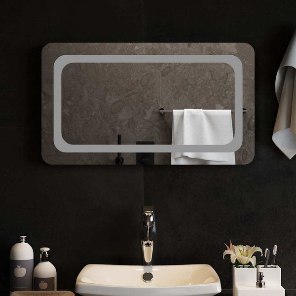 Koupelnové zrcadlo s LED osvětlením 70x40 cm 151783