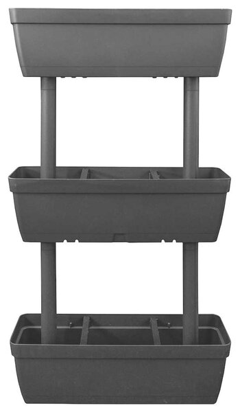 Zahradní truhlíky 6 ks 100 cm antracitové 151823