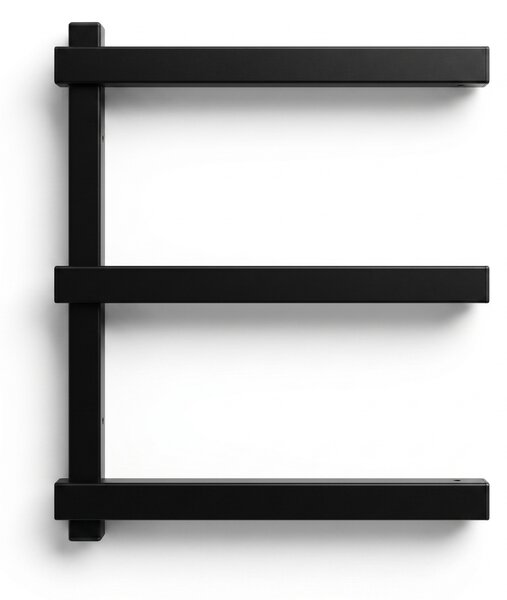 Nástěnný regál na dřevo a dlouhý materiál, 3 úrovně, 350 × 410 mm (2 ks)
