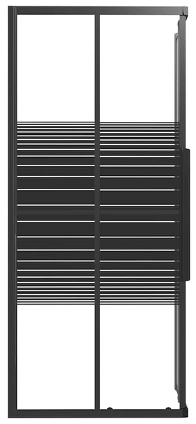 Sprchový kout s pruhovaným vzorem ESG 90 x 70 x 180 cm černý 151850