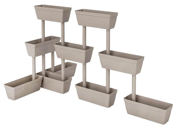 Zahradní truhlíky 6 ks 100 cm taupe 151825