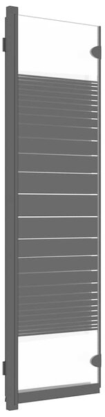 Skládací sprchová zástěna 3 panely 130 x 130 cm ESG černá 151864