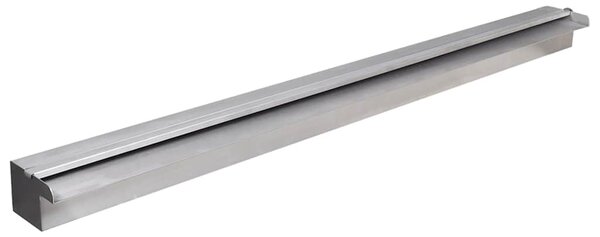Vodopád bazénová fontána s LED nerezová ocel 110 cm 151942