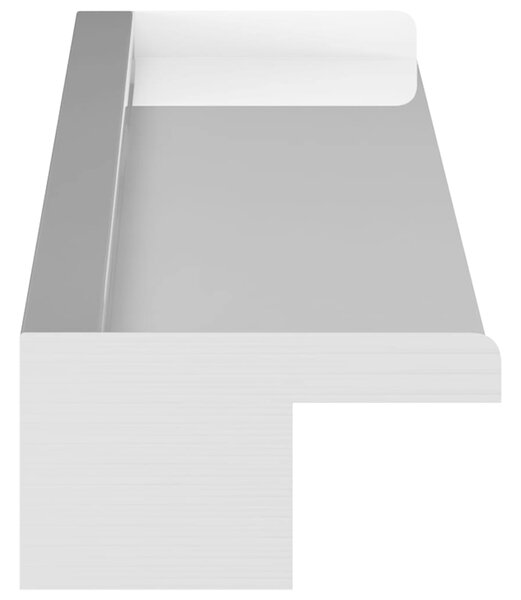 Vodopád bazénová fontána s LED nerezová ocel 110 cm 151942