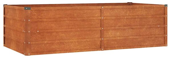 Zahradní vyvýšený záhon rezavý 160 x 80 x 45 cm cortenová ocel 151958