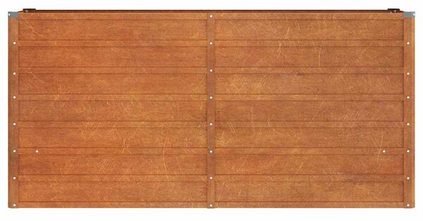 Zahradní vyvýšený záhon rezavý 160 x 40 x 77 cm cortenová ocel 151953