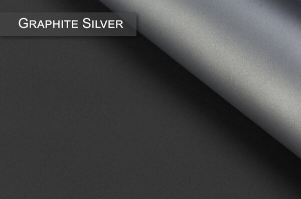Dekodum Termoizolační roleta v bílé kazetě, barva látky Graphite Silver Šířka (cm): 53, Výška (cm): Standardní (do 150 cm), Strana mechanismu: Práva