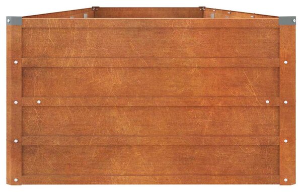 Zahradní vyvýšený záhon rezavý 320 x 80 x 45 cm cortenová ocel 151962