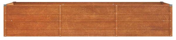 Zahradní vyvýšený záhon rezavý 240 x 80 x 45 cm cortenová ocel 151960