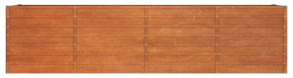 Zahradní vyvýšený záhon rezavý 320 x 80 x 77 cm cortenová ocel 151963
