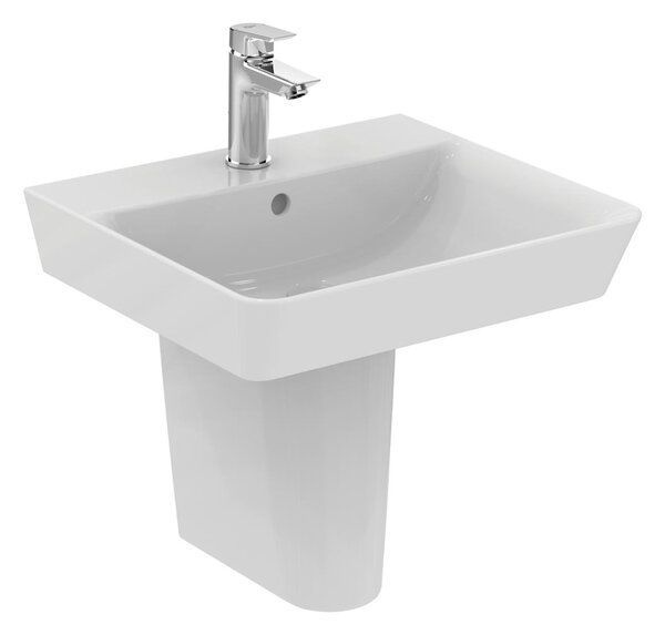 Ideal Standard Connect Air - Umyvadlo CUBE 500x450 mm, s přepadem, bílá E030101