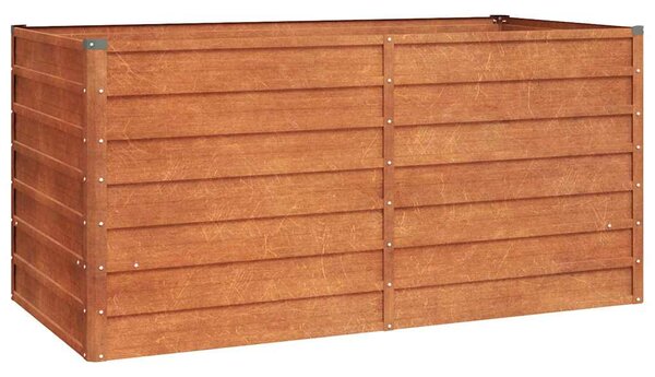 Zahradní vyvýšený záhon rezavý 160 x 80 x 77 cm cortenová ocel 151959