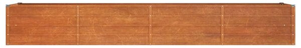 Zahradní vyvýšený záhon rezavý 320 x 80 x 45 cm cortenová ocel 151962
