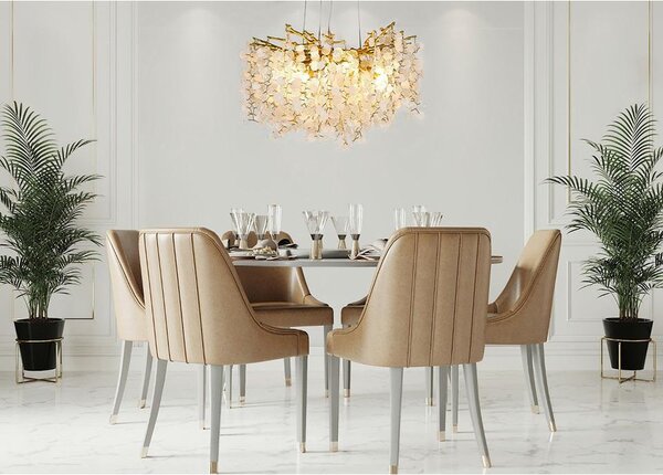 Závěsné luxusní svítidlo RIVIERA, 8xG9, Ø 60 cm