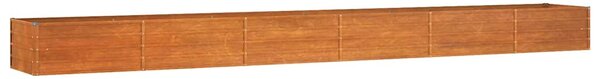 Zahradní vyvýšený záhon rezavý 600 x 80 x 45 cm cortenová ocel 151968