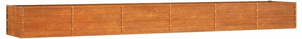 Zahradní vyvýšený záhon rezavý 480 x 80 x 45 cm cortenová ocel 151966