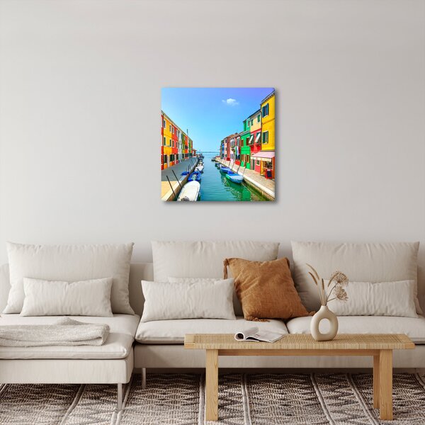 Obraz - Ostrov Burano, Benátky, Itálie (30x30 cm)