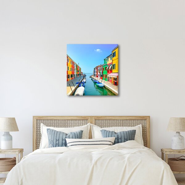 Obraz - Ostrov Burano, Benátky, Itálie (30x30 cm)