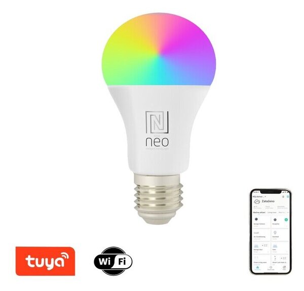 Immax 07712L NEO LITE žárovka LED E27 A60 9W/806lm 2700-6500K RGB, bílá