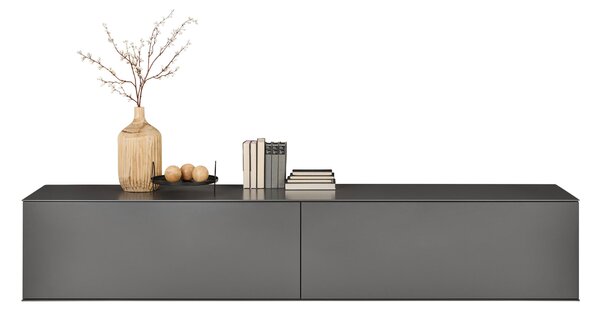 NÍZKÁ KOMODA, antracitová, 242/46/50 cm Dieter Knoll - TV stolky & komody pod TV