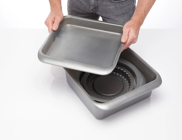 MasterClass Smart Space sada 7 pečicích forem, stohovatelná, nepřilnavá MCSPSCAKE7PC