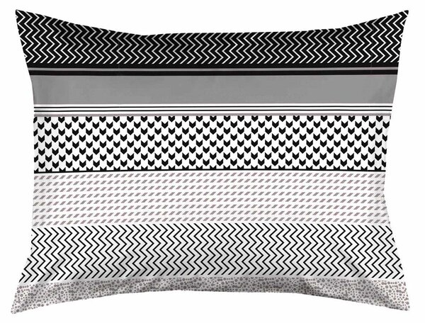 XPOSE® Saténový povlak na polštář ZIGO - šedý 70x90 cm
