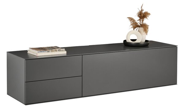 NÍZKÁ KOMODA, antracitová, 181/44/50 cm Dieter Knoll - TV stolky & komody pod TV