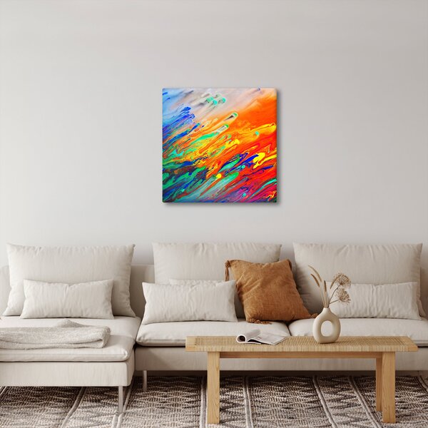 Obraz - Barevná abstrakce (30x30 cm)