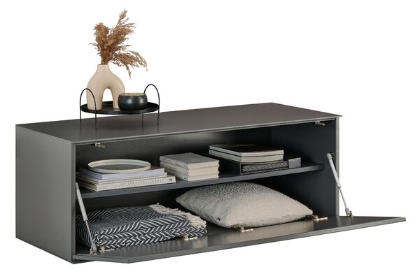 NÍZKÁ KOMODA, antracitová, 121/44/50 cm Dieter Knoll - TV stolky & komody pod TV