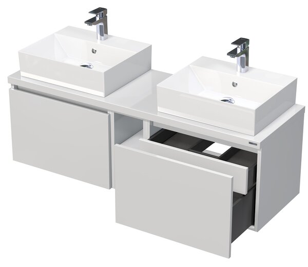 Intedoor OPERA PLUS skříňka pod 2× umyvadlo na desku 140 cm OPP2 140D 2Z/2Z 1OP OPP2 140D 2Z/2Z 1OP