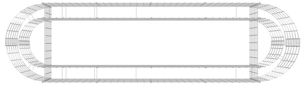 Gabionový vyvýšený záhon pozinkované železo 190 x 50 x 50 cm 152025