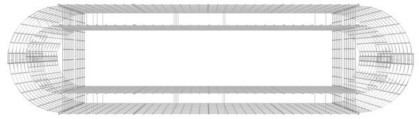Gabionový vyvýšený záhon pozinkované železo 190 x 50 x 100 cm 152033