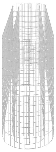 Gabionový vyvýšený záhon pozinkované železo 260 x 50 x 100 cm 152034