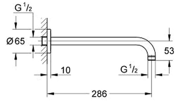 GROHE Tempesta 210 - Set s hlavovou sprchou s 1 prúdom, chróm 26408+28576