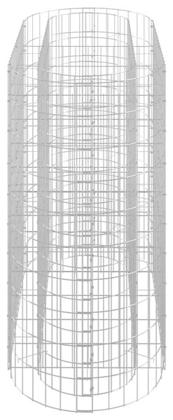 Gabionový vyvýšený záhon pozinkované železo 120 x 50 x 100 cm 152032