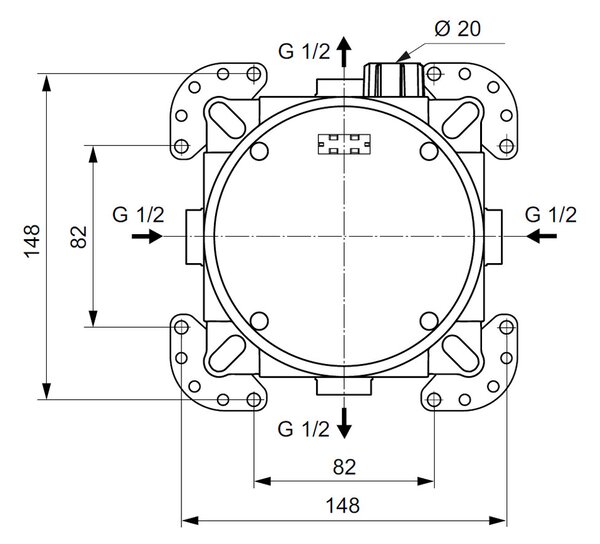 Ideal Standard Set 3 - Sprchový systém s podomítkovou pákovou baterií CeraFlex, komplet, chrom IS Set 3