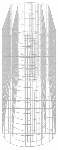 Gabionový vyvýšený záhon pozinkované železo 190 x 50 x 100 cm 152033