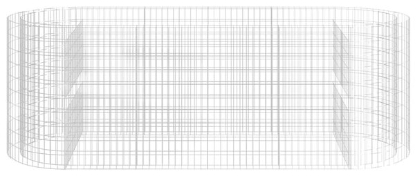 Gabionový vyvýšený záhon pozinkované železo 300 x 100 x 100 cm 152046