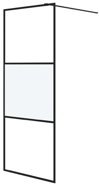 Sprchová zástěna walk-in 80 x 195 cm napůl mléčné ESG sklo 152105
