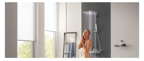 GROHE Euphoria SmartControl System 310 Cube Duo - Sprchový systém s termostatem na zeď, Chrom 26508000