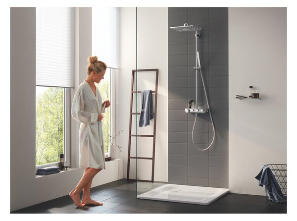 GROHE Euphoria SmartControl System 310 Cube Duo - Sprchový systém s termostatem na zeď, Chrom 26508000