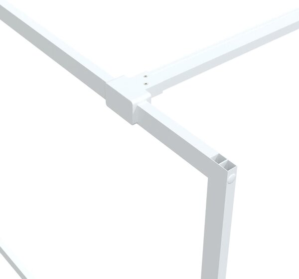 Sprchová zástěna walk-in bílá 90 x 195 cm čiré ESG sklo 152141