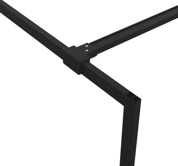 Sprchová zástěna walk-in černá 80 x 195 cm čiré ESG sklo 152145